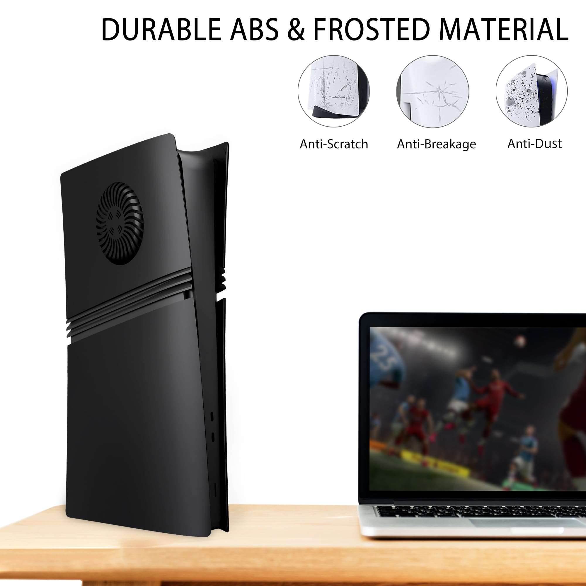 DOBEWINGDELOU Faceplate pour P5 Pro Digital Edition avec grille de refroidissement et filtre à poussière, cache console de rechange Noir