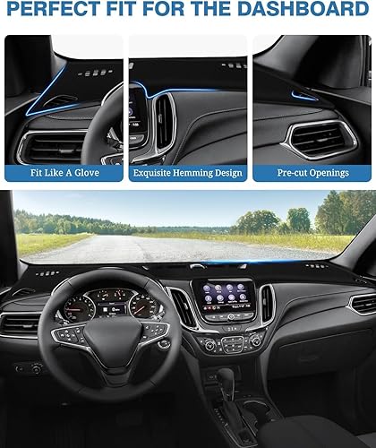 Miniatura 538 de FIILINES - Cubierta para tablero, accesorio para tablero de malla antideslizante, parasol sin reflejos y protector compatible con Toyota RAV4