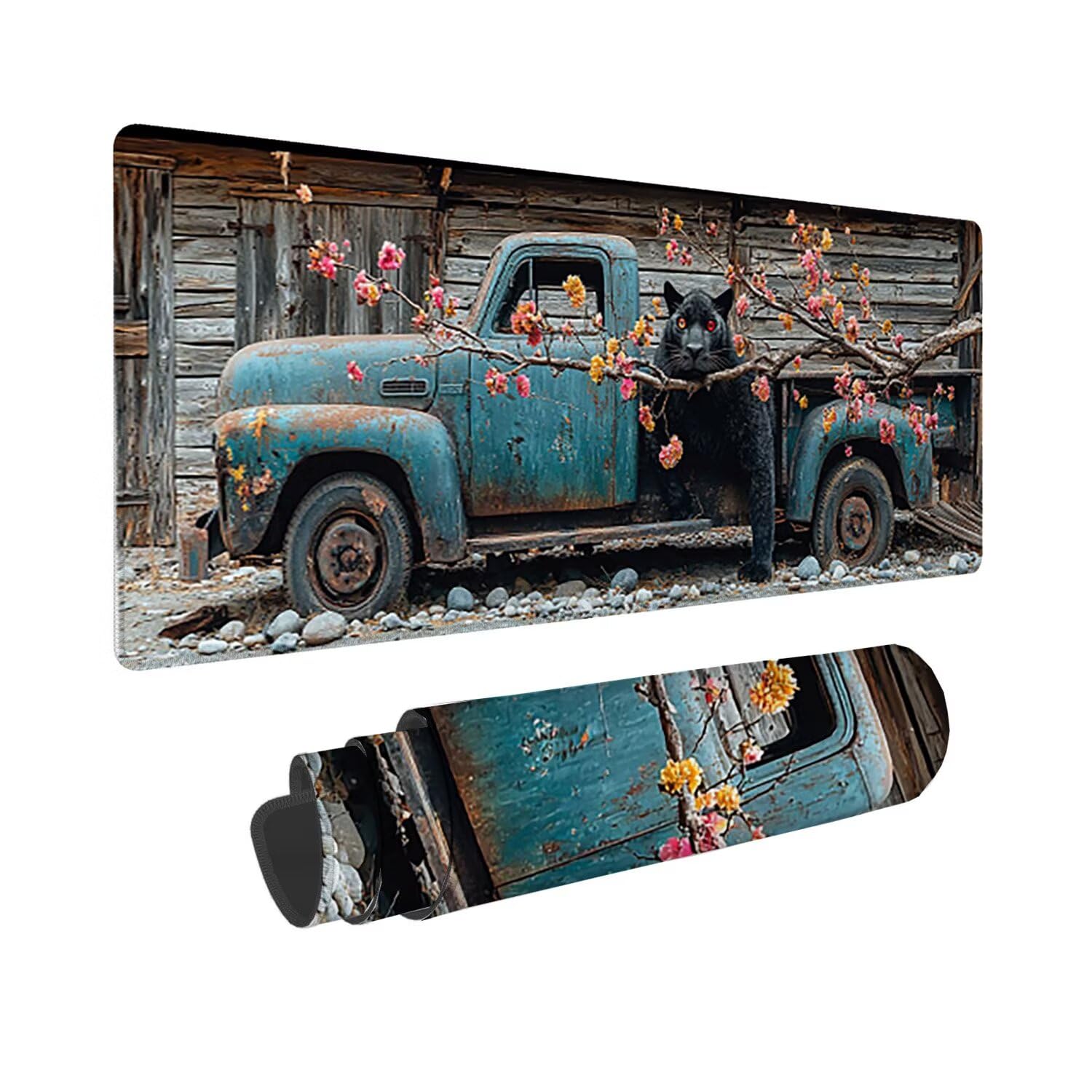 Podkładka pod mysz do gier, 1200 x 400 mm XXL Podkładka pod mysz do gier, duża, antypoślizgowa, wodoodporna, iExtended długa podkładka pod mysz do klawiatury XXL, akcesoria biurowe, dla graczy