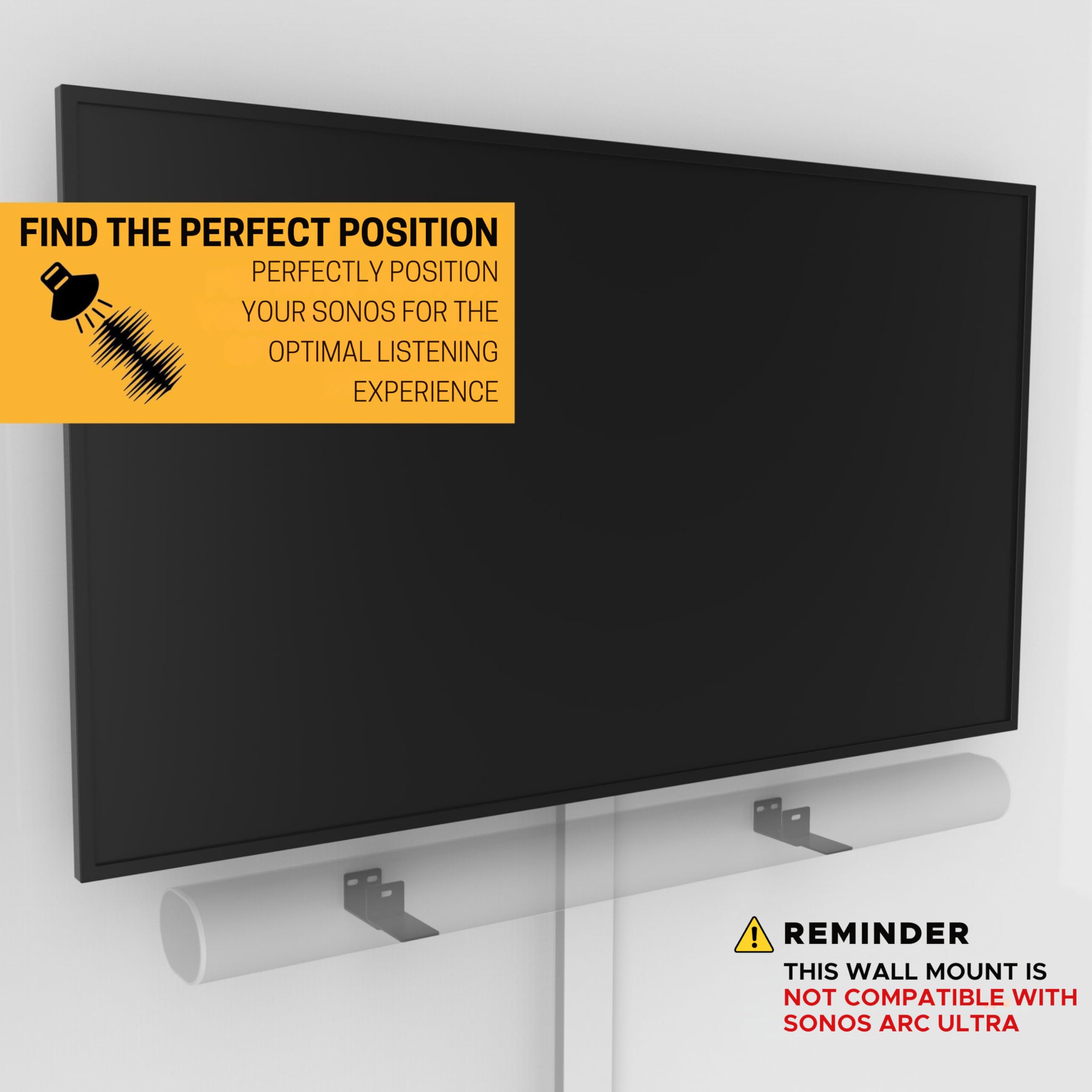 壁掛ブラケット付きSonos サウンドバーArc アーク Dolby Atmos Amazon.co.jp: Sonos サウンドバー テレビ用 Arc アーク Dolby