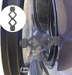 Magoog Porte de lavage Prop - Maintenez la porte ouverte et sèche, porte-laveuse avant pour machines de lavage avant, noir