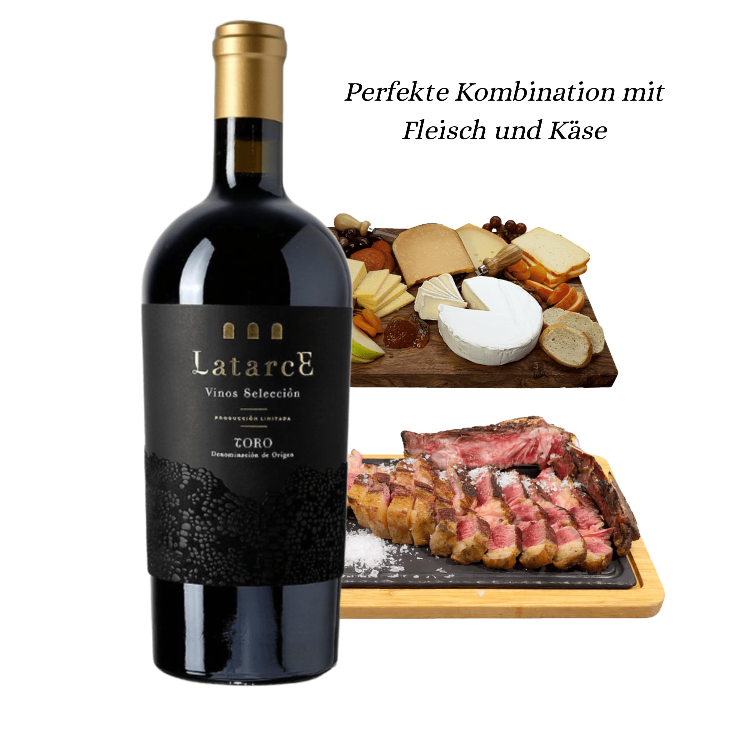Latarce Selección | Premium Rotwein D.O. Toro | 100% Tempranillo | 16 Monate Neue Französische Eiche | Geschenkbox 1 Flasche 75cl | Limitierte Edition
