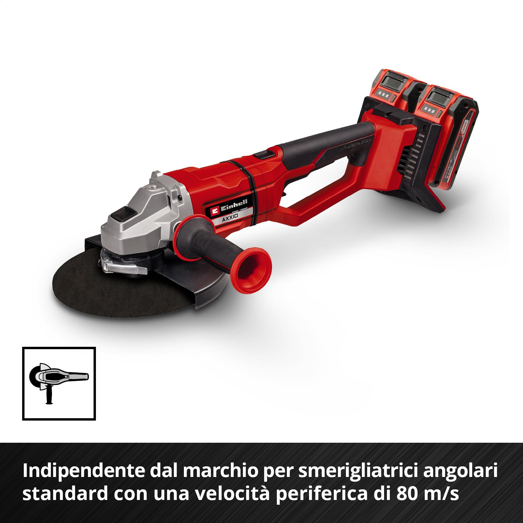 Originale Einhell Set di 3 pezzi di dischi da taglio sottili per metallo, Ø 230 mm (spessore 2 mm, certificato MPA, lunga durata, tagli precisi e a bassa sbavatura, per smerigliatrici angolari)