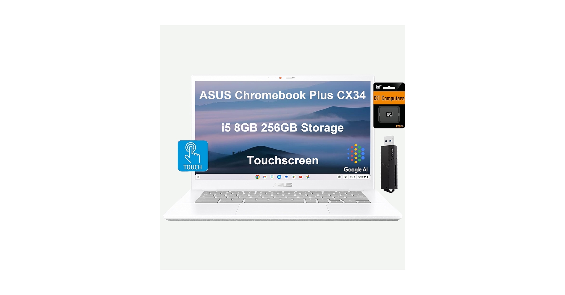 ASUS Chromebook Plus CX3400CB ホワイト Amazon.com: ASUS Chromebook Plus CX34 Laptop, 14