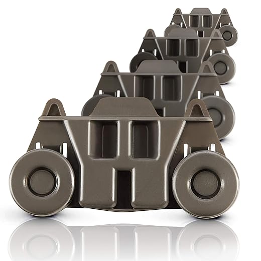 UPGRADED W10195416 (Packs of 4) , Resistant to Rust Dishwasher Wheels Lower Rack for Kitchenaid Whirlpool Maytag Kenmore. Dishwasher Rack Parts W10195420 AP5983730 W10579095A Replacement Wheels