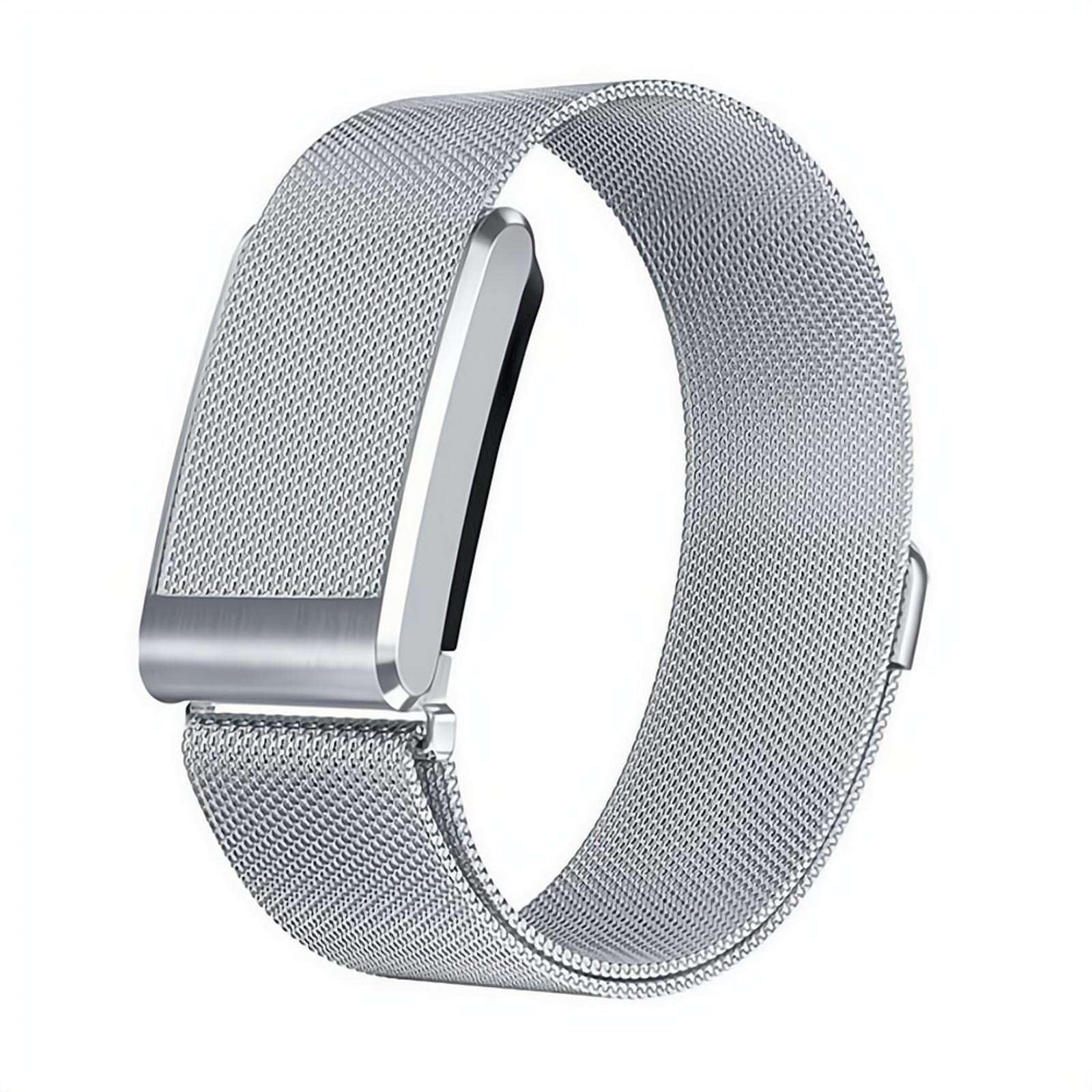Milanese Mesh Loop Strap Compatible With Whoop 5.0 (Silver)