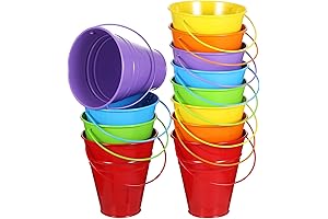 Sadnyy Easter Plastic Bucket See-Through pail for Kids