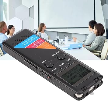 Dijital Led Ekranlı Profesyonel 32 GB Ses Kayıt Cihazı MP3 Çalar 350 saat Kayıt