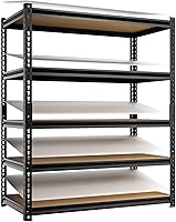 Cynnda 5-Tier Heavy Duty Garage Storage Rack 2500LBS - 40"W x 19.7"D x 71"H Adjustable Metal Shelving Black
