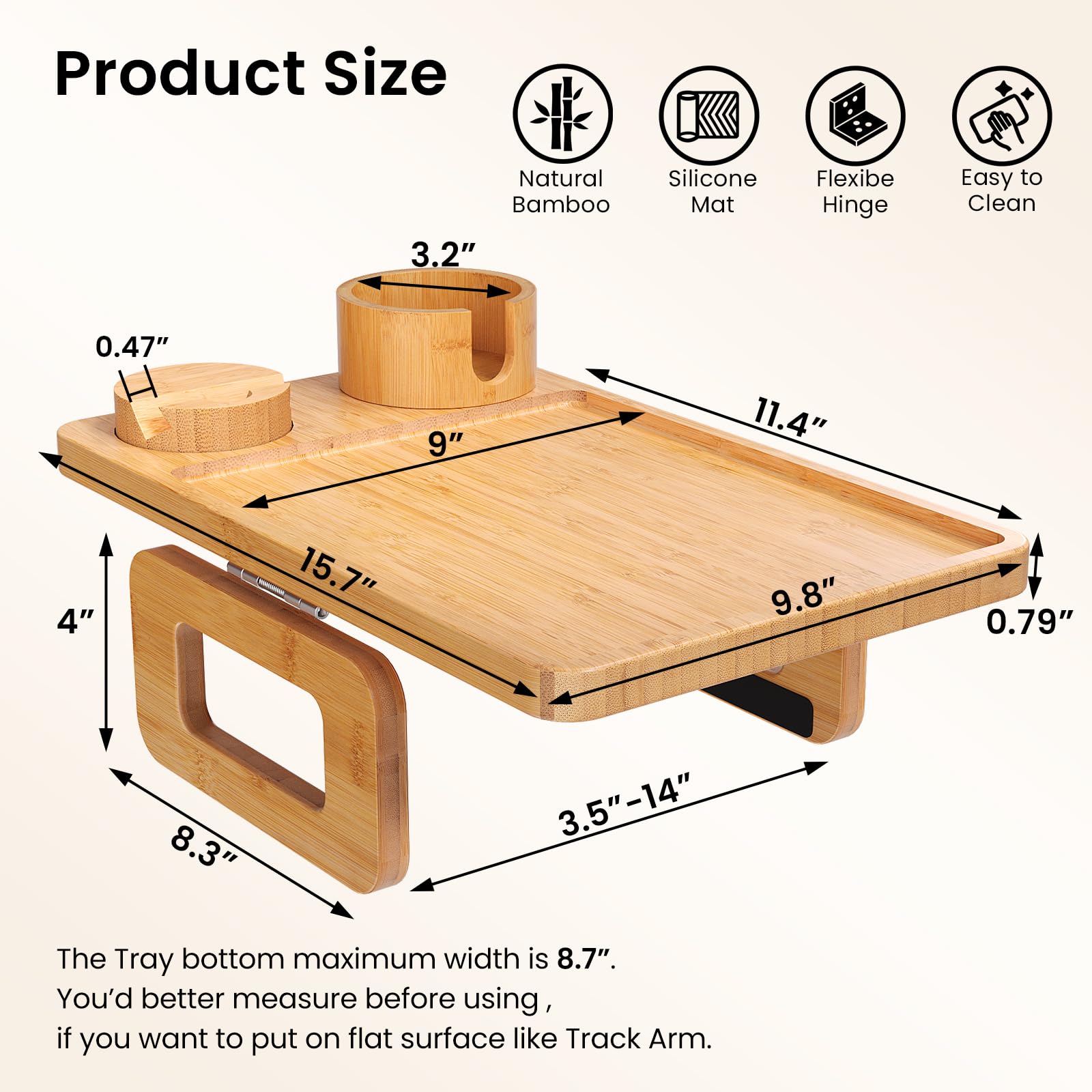 Fibogollo Plateau de canapé pliable