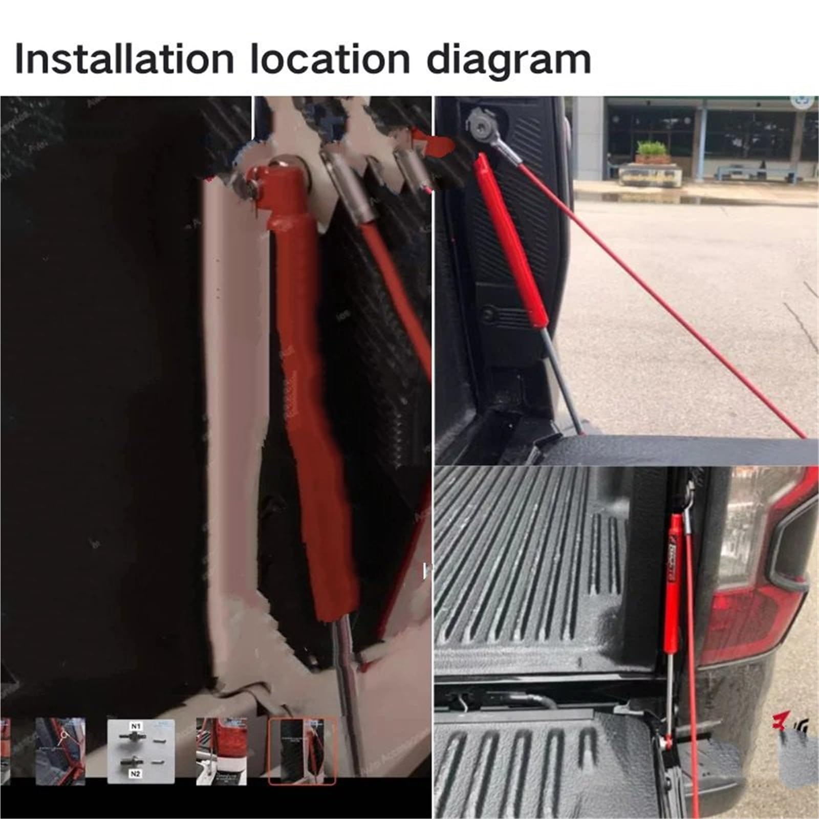 Boot Struts Amortyzatory Gazowe Sprężynowe pasuje do Forda Rangera T9 XL XLT XLT 2023 2024. Amortyzatory I Kolumny Amortyzatorów Gazowych. Modyfikacja Kolumn(1pair)