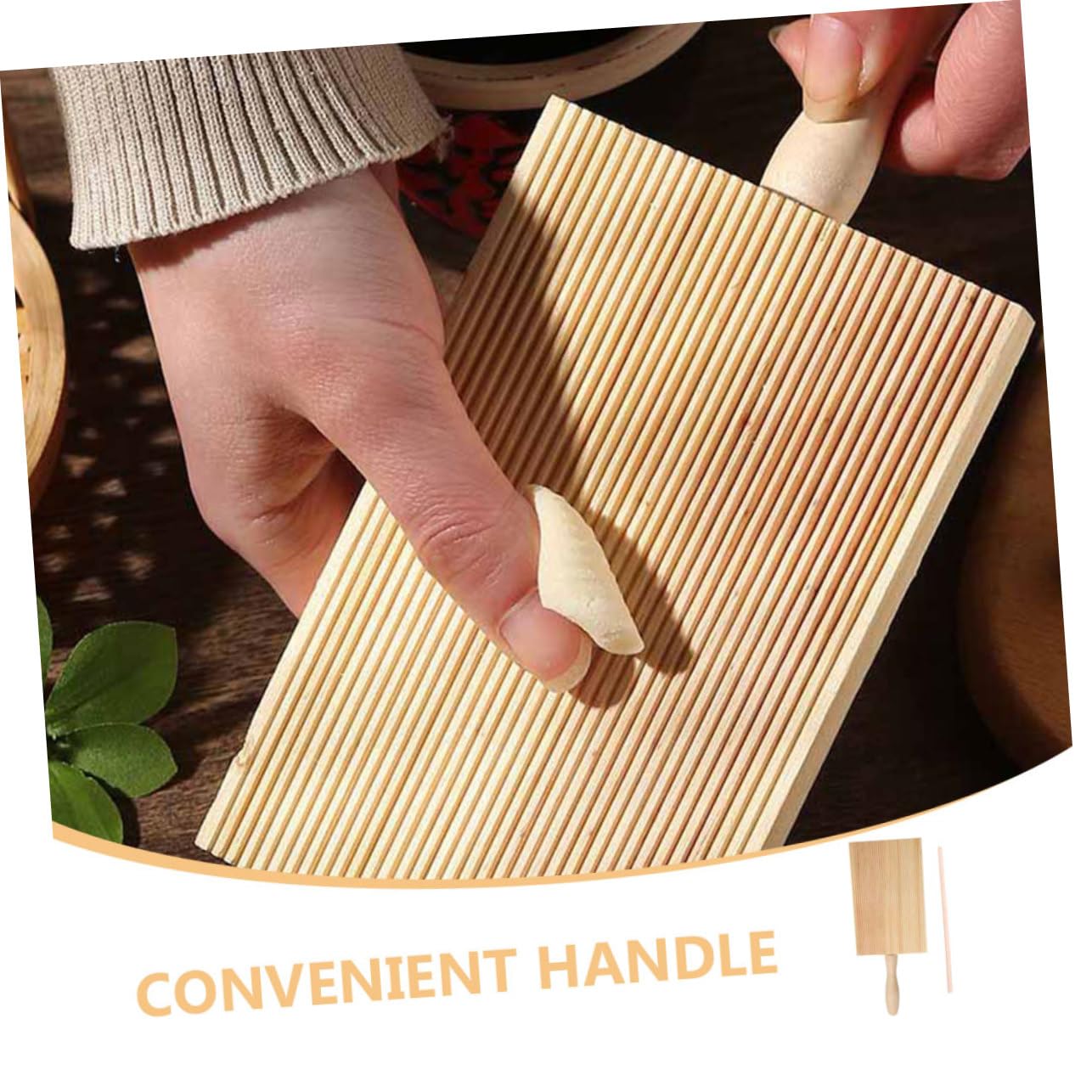 MAGICLULU 5 Set Di Accessori Per La Preparazione Della Pasta Tagliere in Legno Fornitura Per La Pasta in Casa