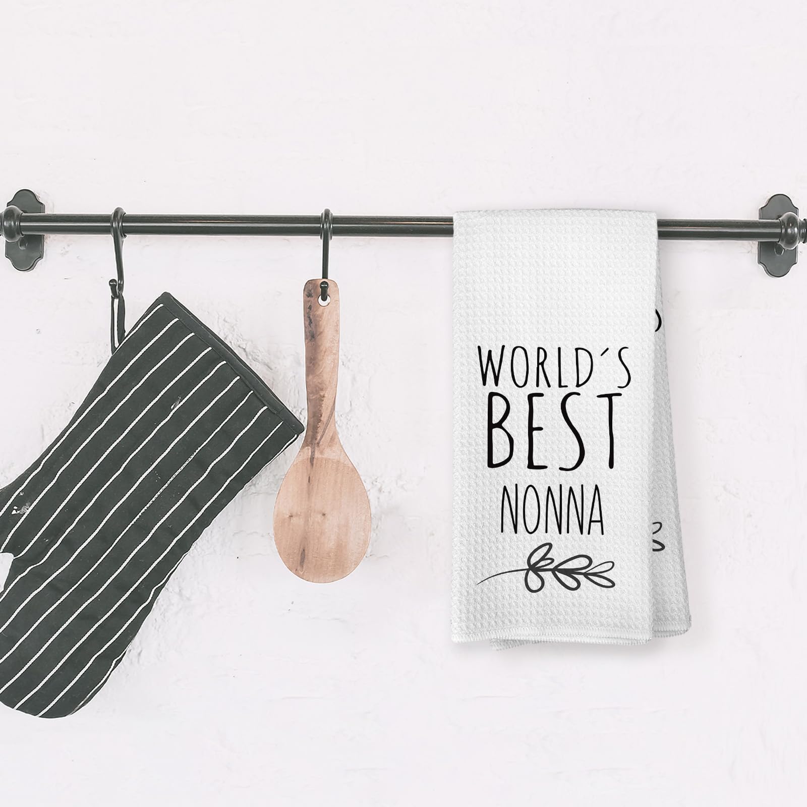 World's Best Nonna Kitchen Towels, Best Nonna Gifts for Grandmother Nonna, Nonna Gifts from Children, Nonna Mother's Day Birthday Gifts Tea Towels Kitchen Hand Towels 16x24 Inch