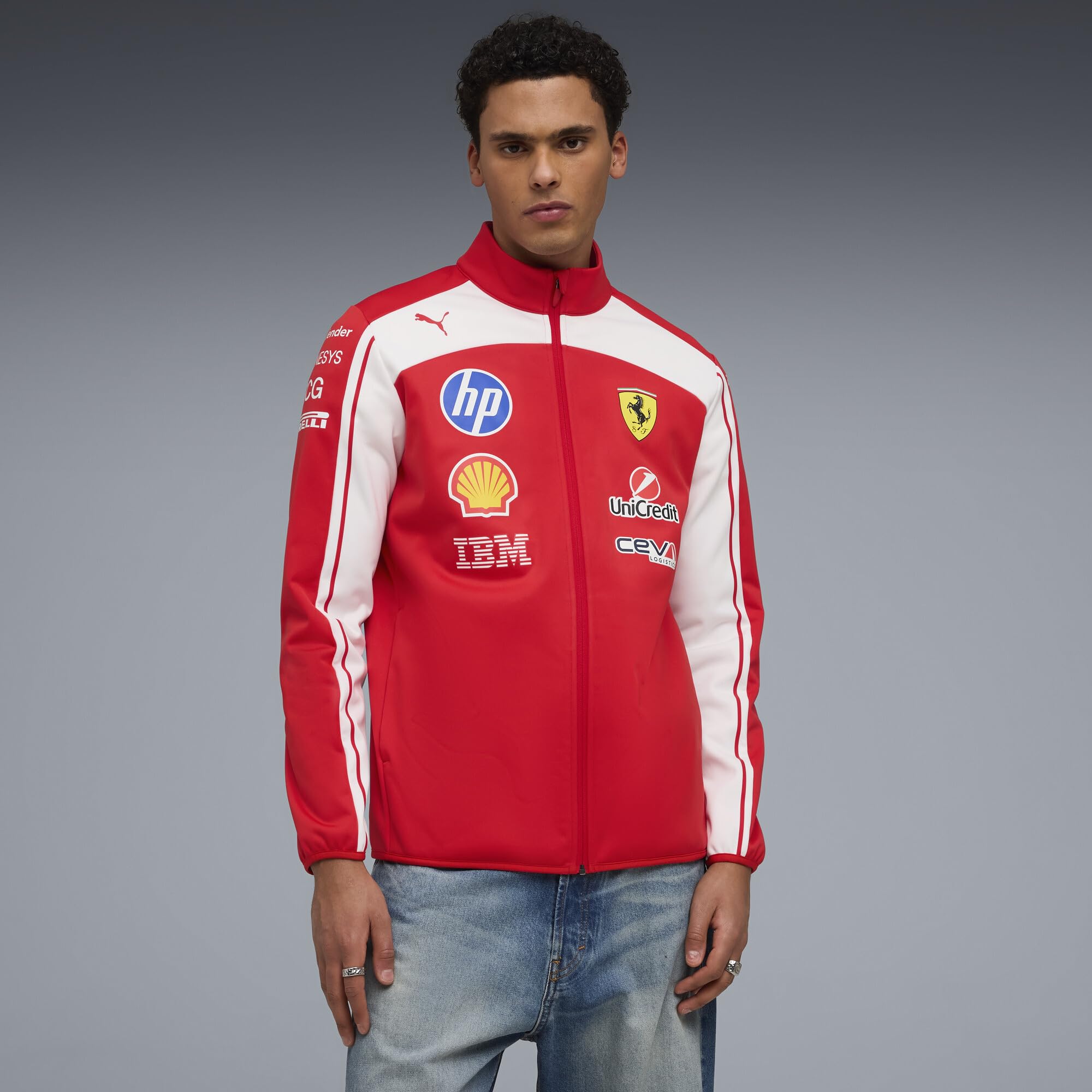 PUMA Scuderia Ferrari F1 2026 Veste softshell Team homme – Rouge