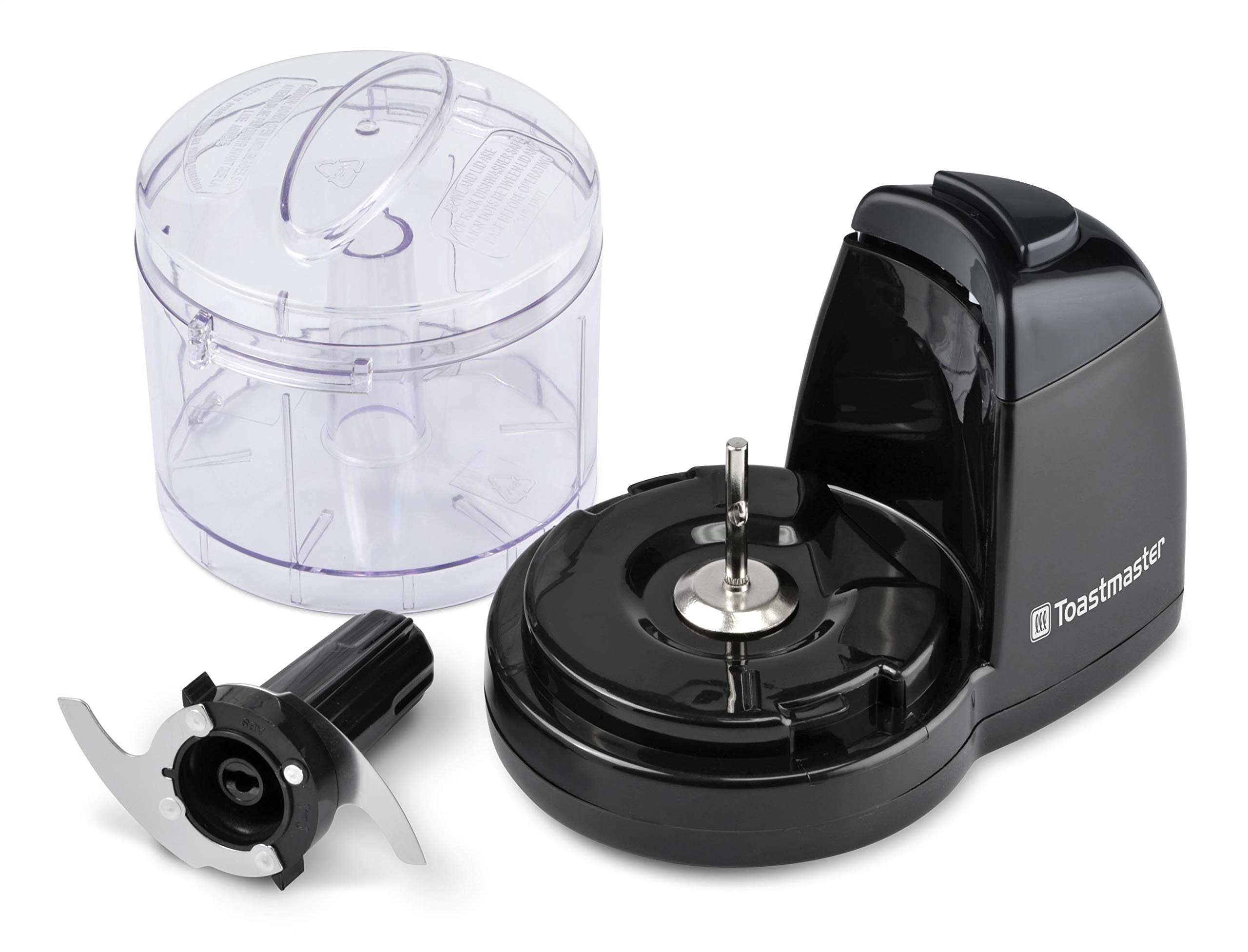 Toastmaster 1 1/2 Cup Mini Chopper Model TM-67MC Flawlessly Chops Vegetables in a Matter of Seconds.