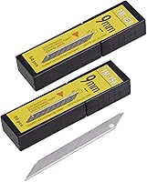 Vista 10 de Gomake Cuchillas de repuesto de cuchillo utilitario de 0.354 in, cuchillas de acero al carbono a presión de 30 grados para cuchillos de corte