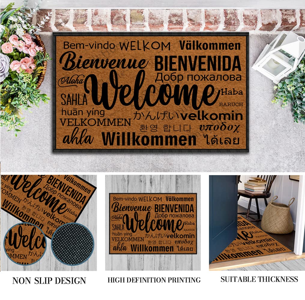 ZUYOENCO Doormat, ISSA Whole Lotta Plants in This muhfucka, Funny Welcome Mat, 23.6X15.7 Inch, Green