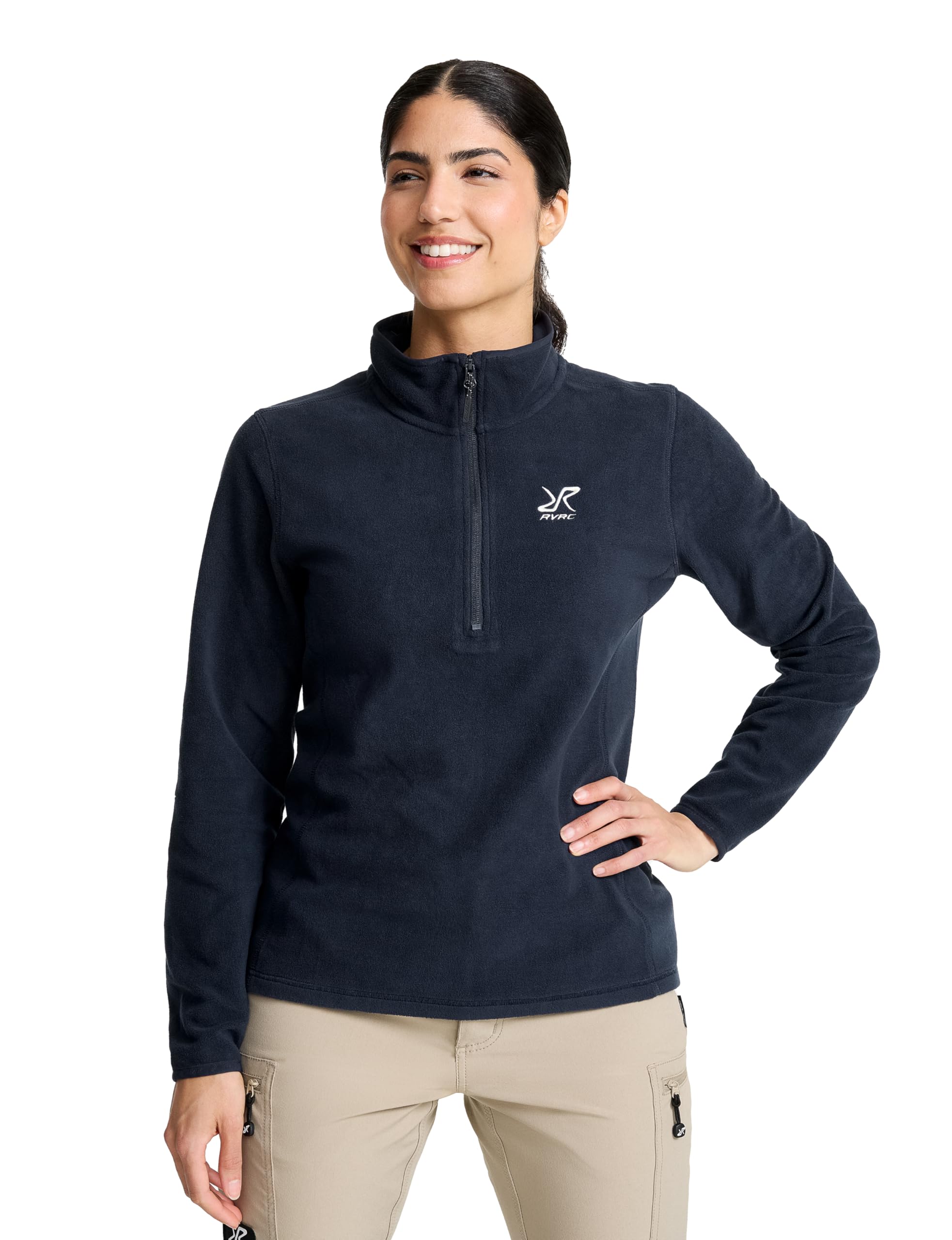 RevolutionRace Hiker Half-Zip Fleece für Damen, Leichter und elastischer Fleece mit halbem Reißverschluss