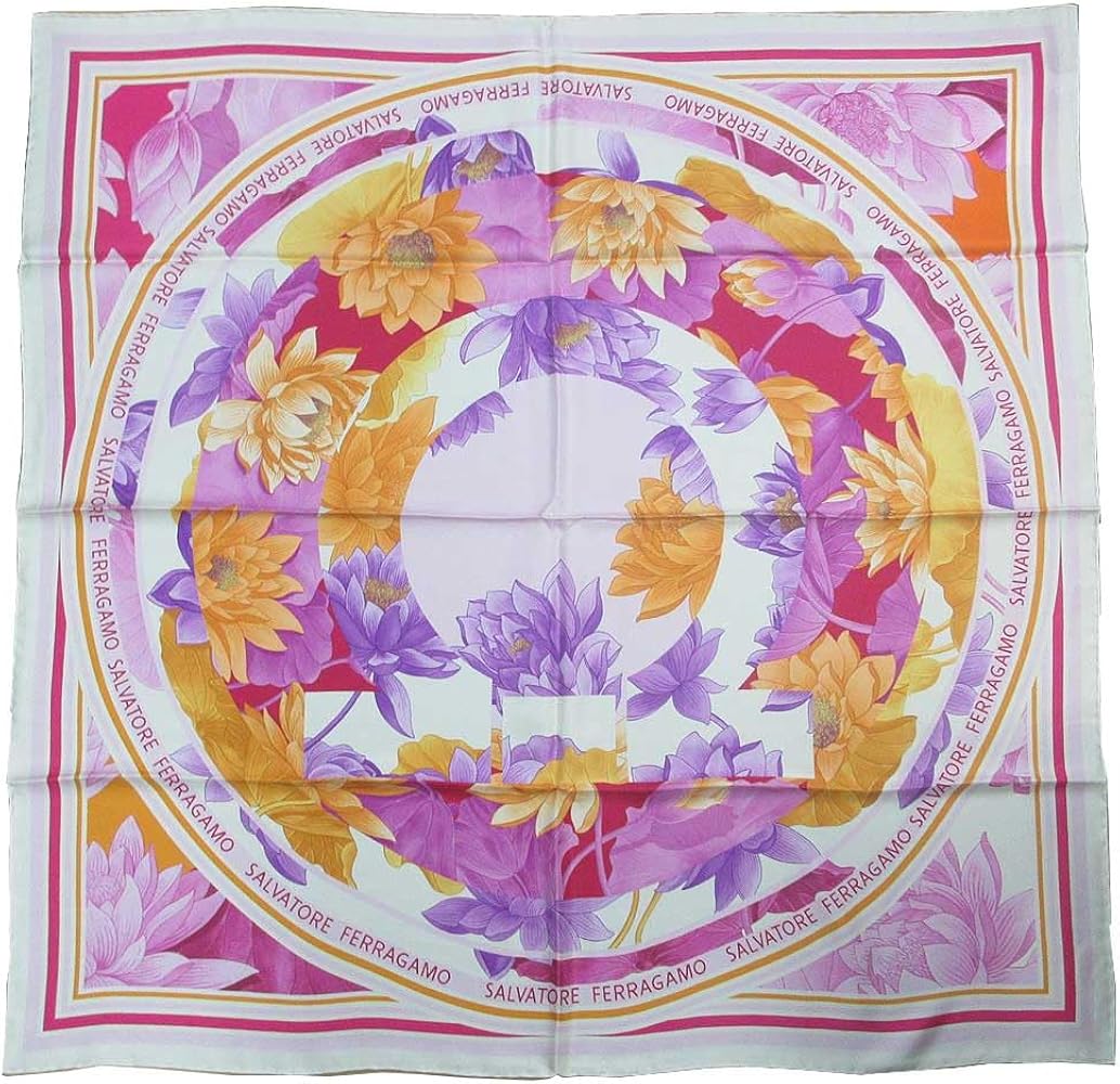 Salvatore Ferragamo シルクスカーフ　タグ付き　希少　美品 未使用✨Salvatore Ferragamo シルクスカーフ - メルカリ