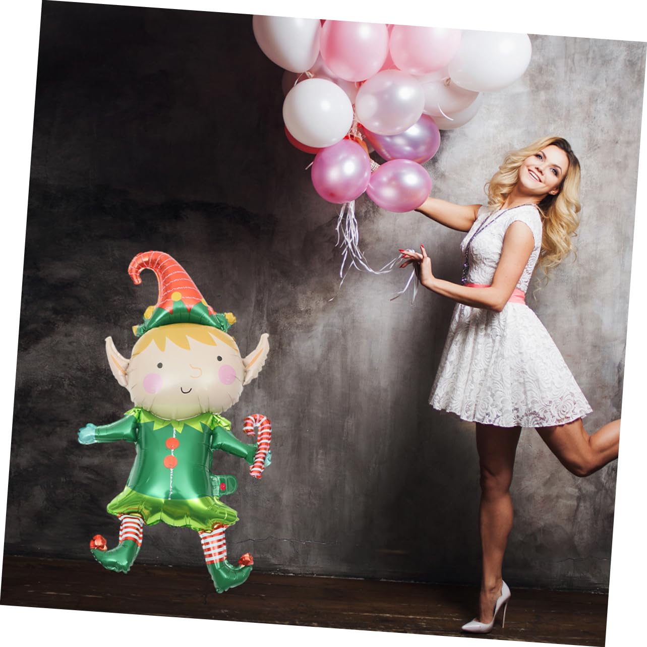 Ciieeo 50pièces Ballons Aluminium Décoratifs pour Noël Accessoires de Fête et Décoration Intérieure