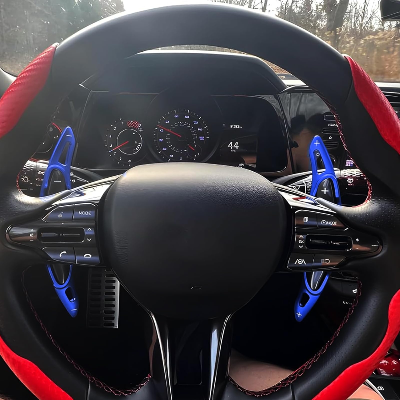Extensión de levas de cambio de aluminio para Hyundai I30 I30N N-line KONA Wagon Veloster Elantra Auto Paddle Shifter Extensiones de volante, hoja de cambio, decoración interior, accesorios,