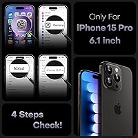 Vista 513 de TOCOL Funda magnética para iPhone 15 Pro Max, protección completa mejorada de la cámara, compatible con Magsafe, protección contra caídas, funda