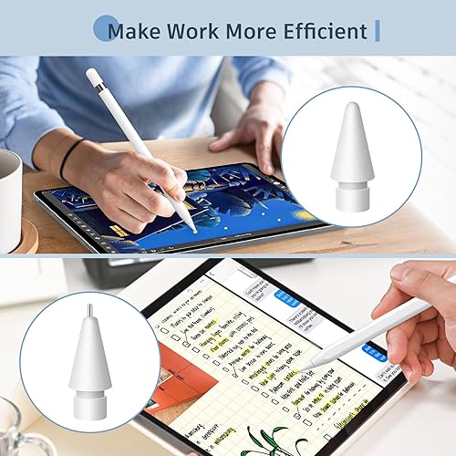 Miniatura 6 de MEKO Paquete de 6 puntas de repuesto para Apple Pencil de 12 generación, puntas de Apple Pencil duraderas mejoradas de 2 generación y puntas ultra