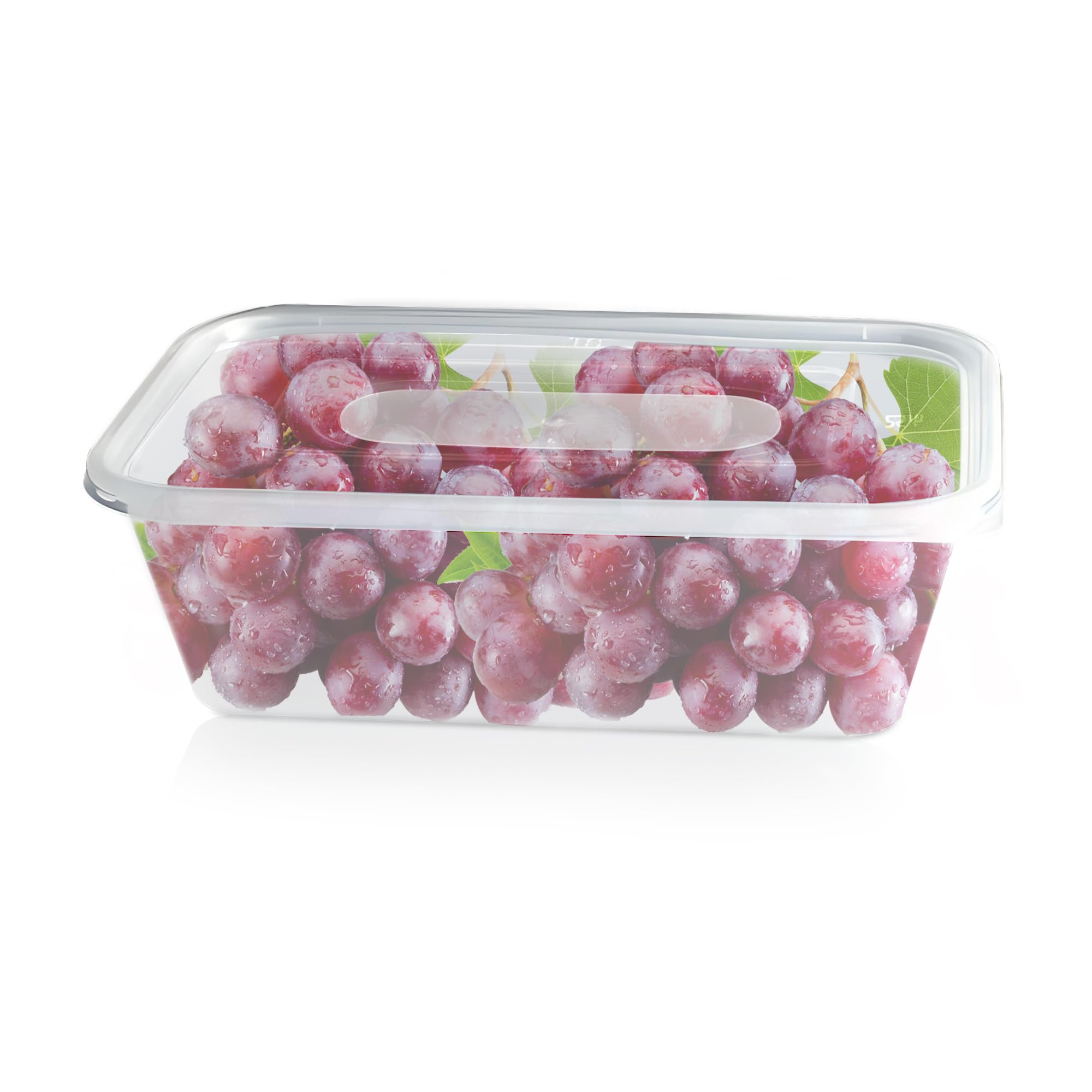 We Can Source It Ltd Blue - 250 X 650Ml Bpa-Free Plastic Food Storage Containers - Microwave & Freezer Safe, Leakproof Lids, Stackable Meal Prep & Takeaway Lunch Boxes, Dishwasher Safe