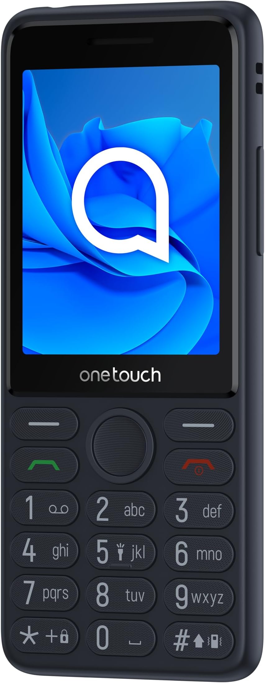 4022S Unlocked Feature Phone | Compact Mobile Phone with 2.4" Display, 1900mAh Battery, SOS Button, Dual SIM | Black