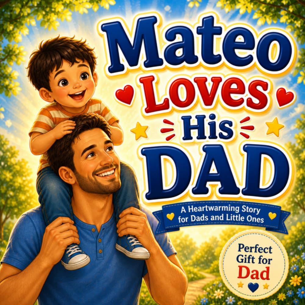 Mateo Loves His Dad: Father's Day Story - A Personalized Keepsake About Love and Laughter (Three Hearts Personalized Book Series (Mateo))