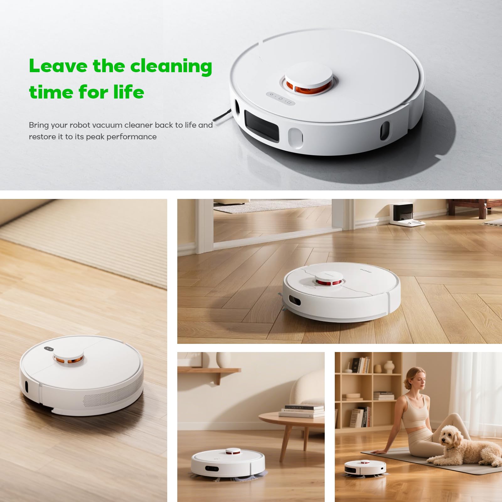 ASUNCELL Batteria agli ioni di litio da 6500mAh per Xiaomi Mop 2S / Mop Pro/Mop P Robot Aspirapolvere, Batteria di ricambio compatibile con Xiaomi Mijia STYTJ02YM / XMSTJQR2S Robot Aspirapolvere