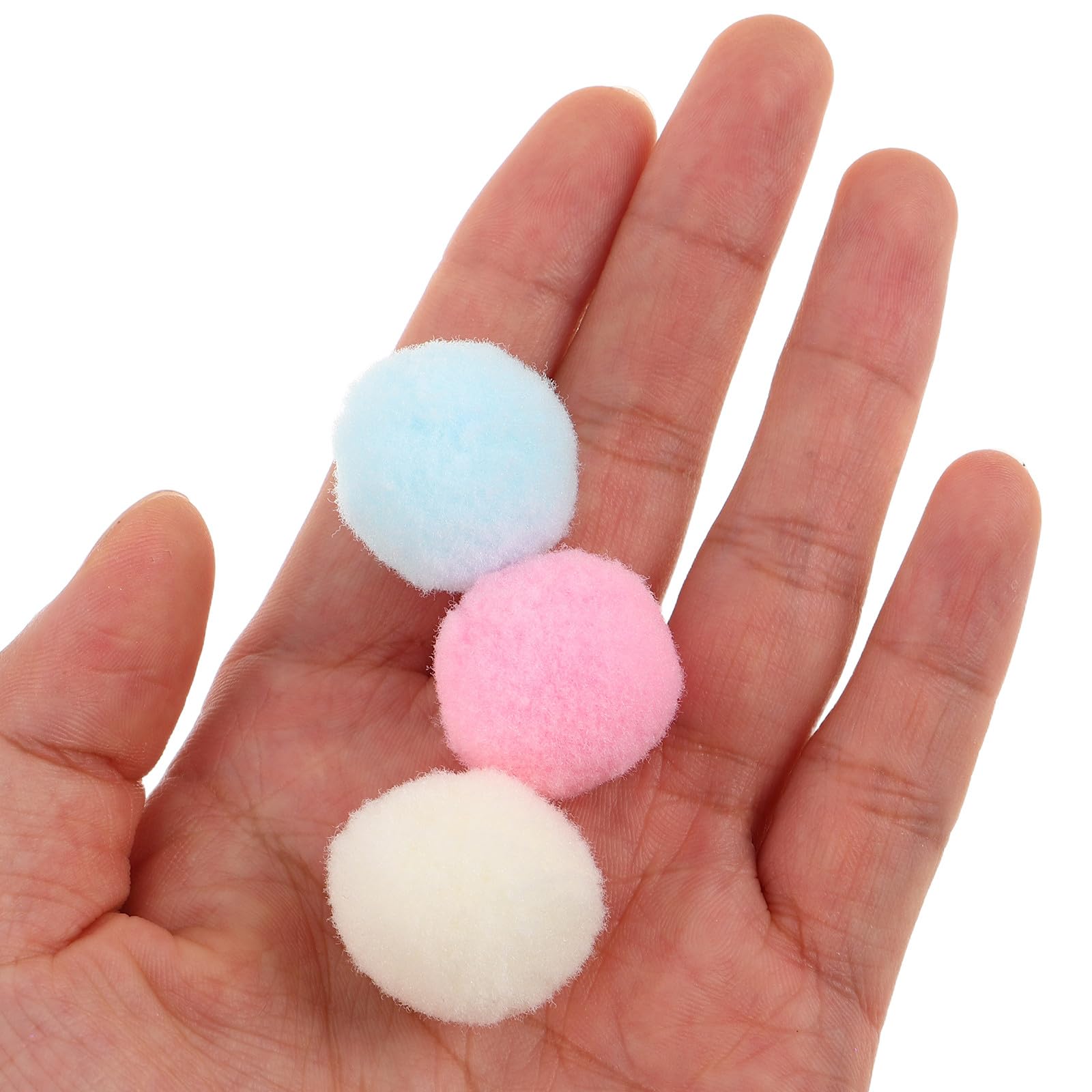 Angoily Pompon Morbidi in Poliestere per Fai da Te 1000pezzi Alta Elasticità per Lavoretti Creativi