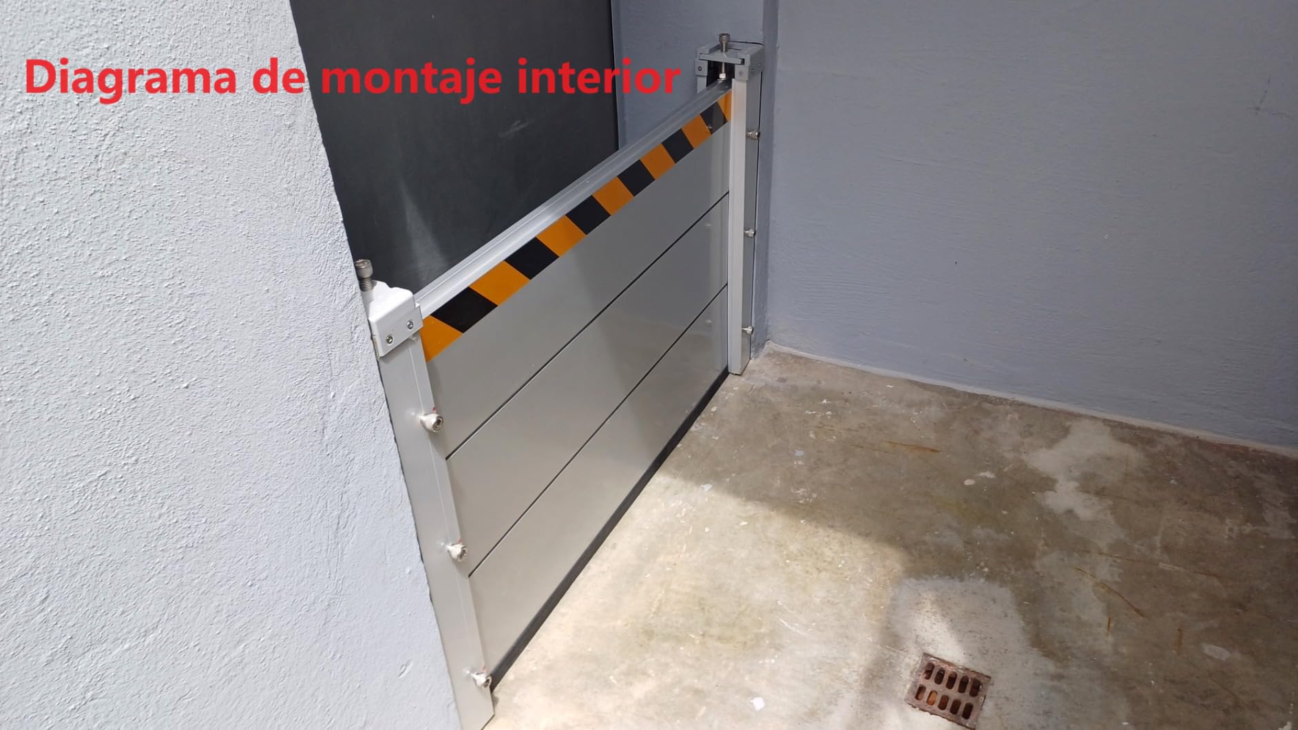 Aluminio Barrera contra inundaciones, Barrera anti inundaciones, Protección contra inundaciones de puertas, Puede utilizarse en garajes, fábricas, metros, entradas y salidas de viviendas (90 * 60cm)