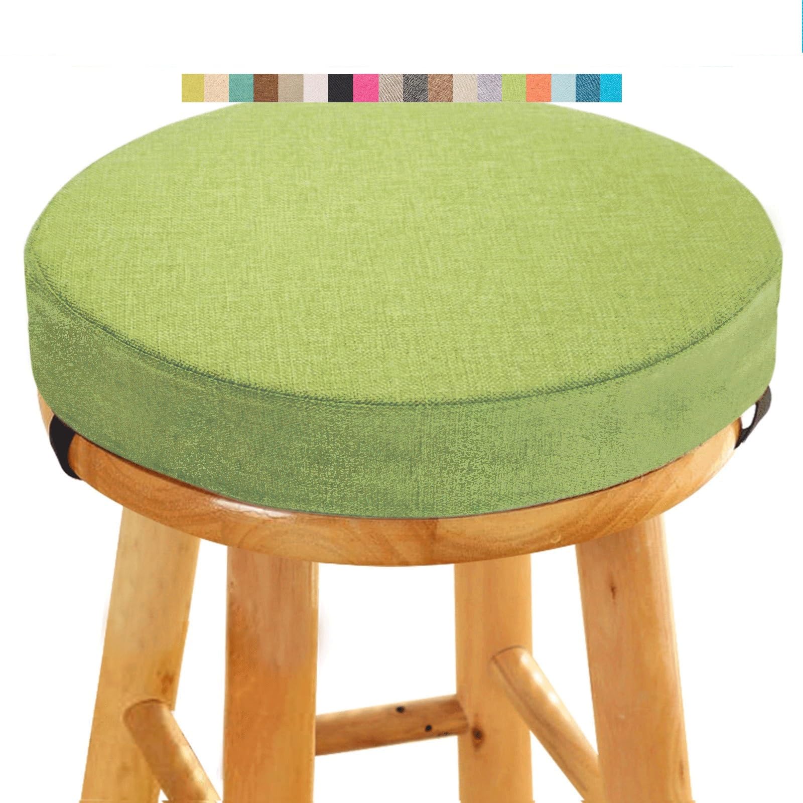 uyeoco Round Stool/Chair Cushion, 5/8cm thick, 30/33/35/40/45/50cm, Circle Seat Pad with Removable Cover for Dining Kitchen Bar Chairs(A8,30x5CM/11.8x2inch)