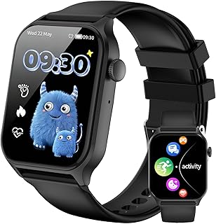 JUBUNRER Children’s Smart Watch Sleep Monitor Heart Rate Pedometer Calories Modes Sport Bluetooth Call Waterproof Alarm Cl…