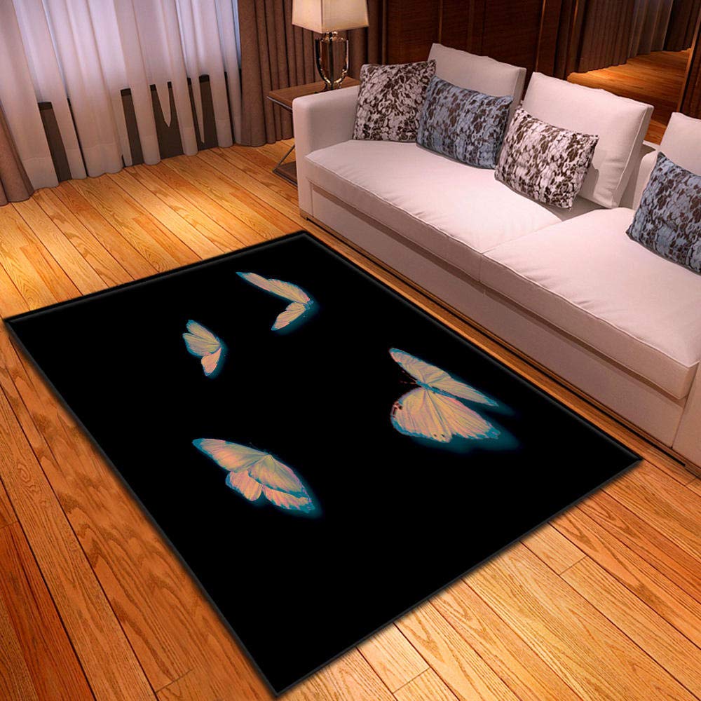 3D dywan do salonu latający motyl antypoślizgowe maty podłogowe dzieci maty dla raczkowania maty do korytarza maty nocne maty do dekoracji wnętrz