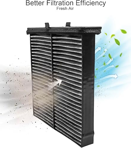 Miniatura 4 de 2 filtros de aire de cabina mejorados con carbón activado para Mazda 3 2019-2022 CX-30 2020-2022 CX-50 2023 Reemplazar BDTS61J6X, BDGF-61-J6X,