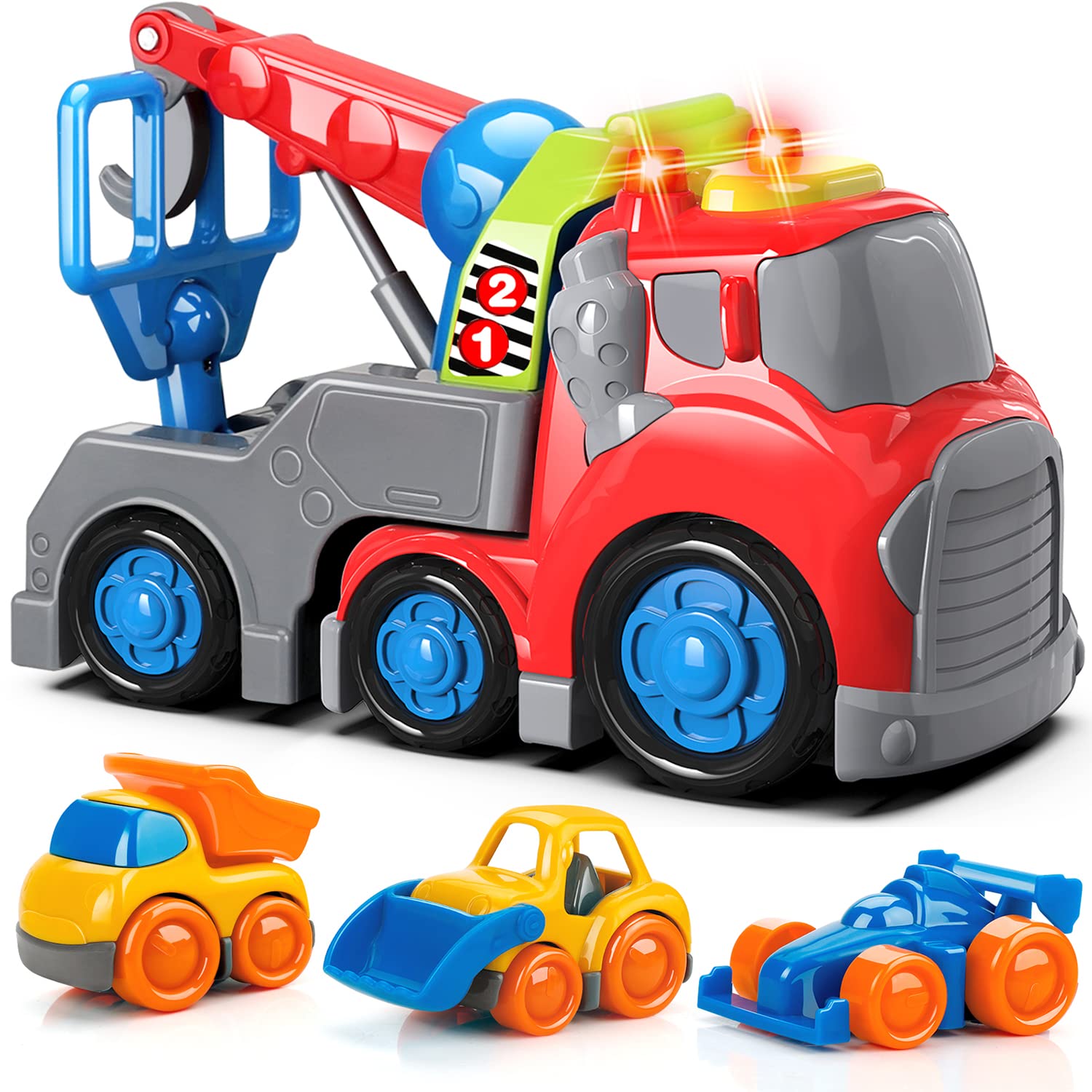 Buy Trucks Toys for Boys 1 2 3 Years Old, Construction Cars Toy Set for