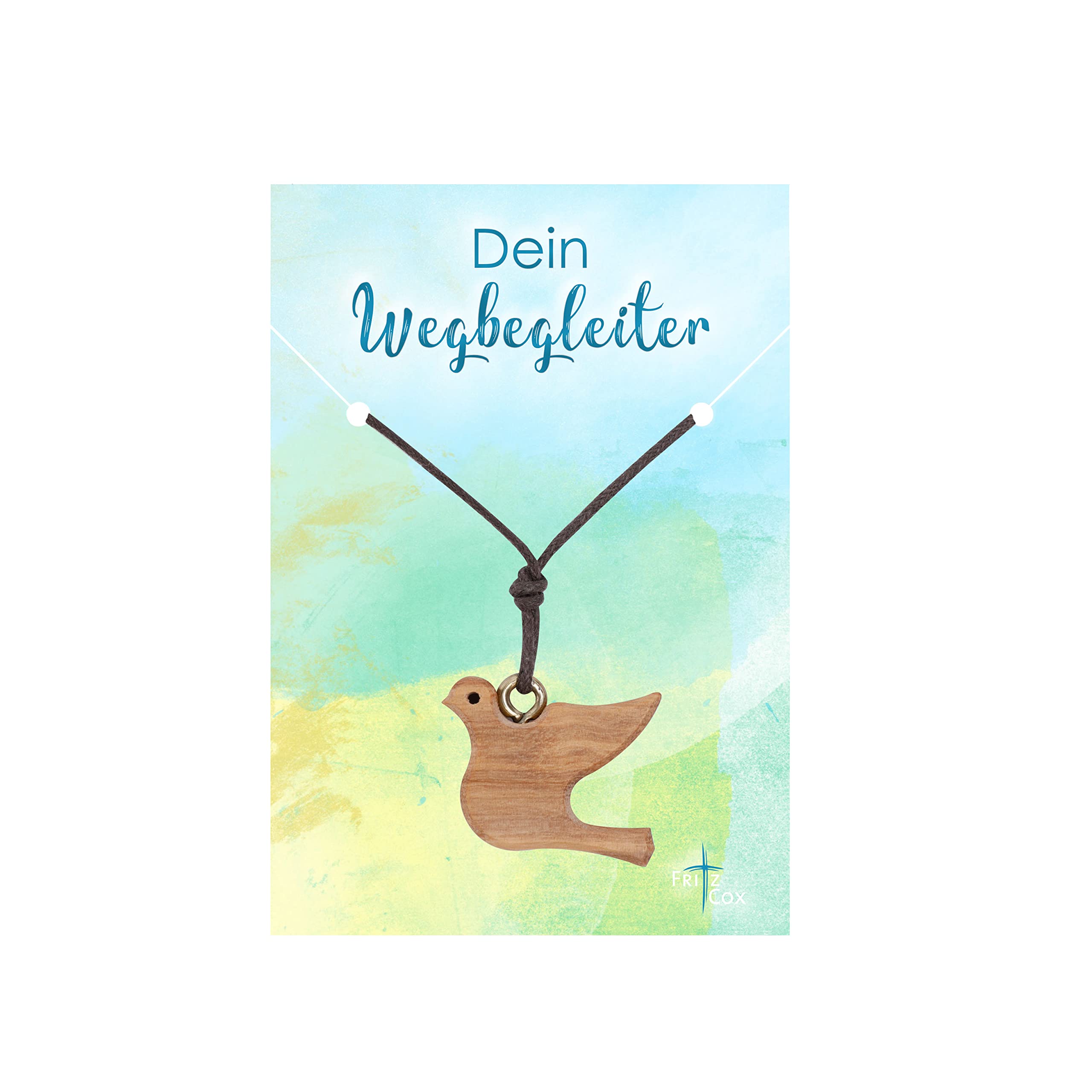 Fritz Cox Olivenholz-Anhänger Mit Kreuz - Natürliches Holz Mit Kordel