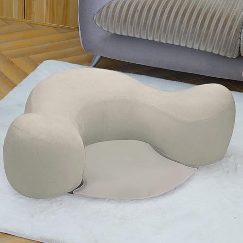 Miniatura 7 de Cojín inflable grande de meditación Zafu Yoga, almohada de suelo de meditación sentado en el suelo, cojín grande de suelo para adultos, funda