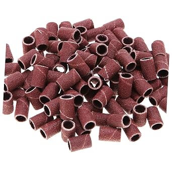 102 Pcs Set 1/2 Inch Emery Cloth Circle Sand Ring Burnish Tool