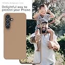 YATWIN Silicone Back Case for Samsung Galaxy S24 FE, Soft-Touch Phone Back Cover for Samsung Galaxy S24 FE-Milk Tee, Beige gallery image