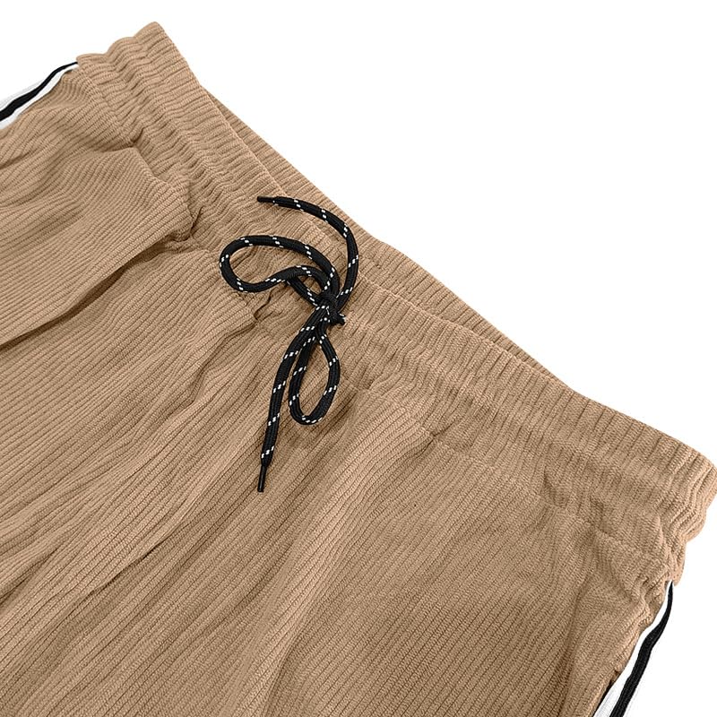 Mens Youth Loose Fit Sweatpants Elastic Waist Trendy Outfits Button Jogging Pants Casual Solid Color Comfy Trousers4