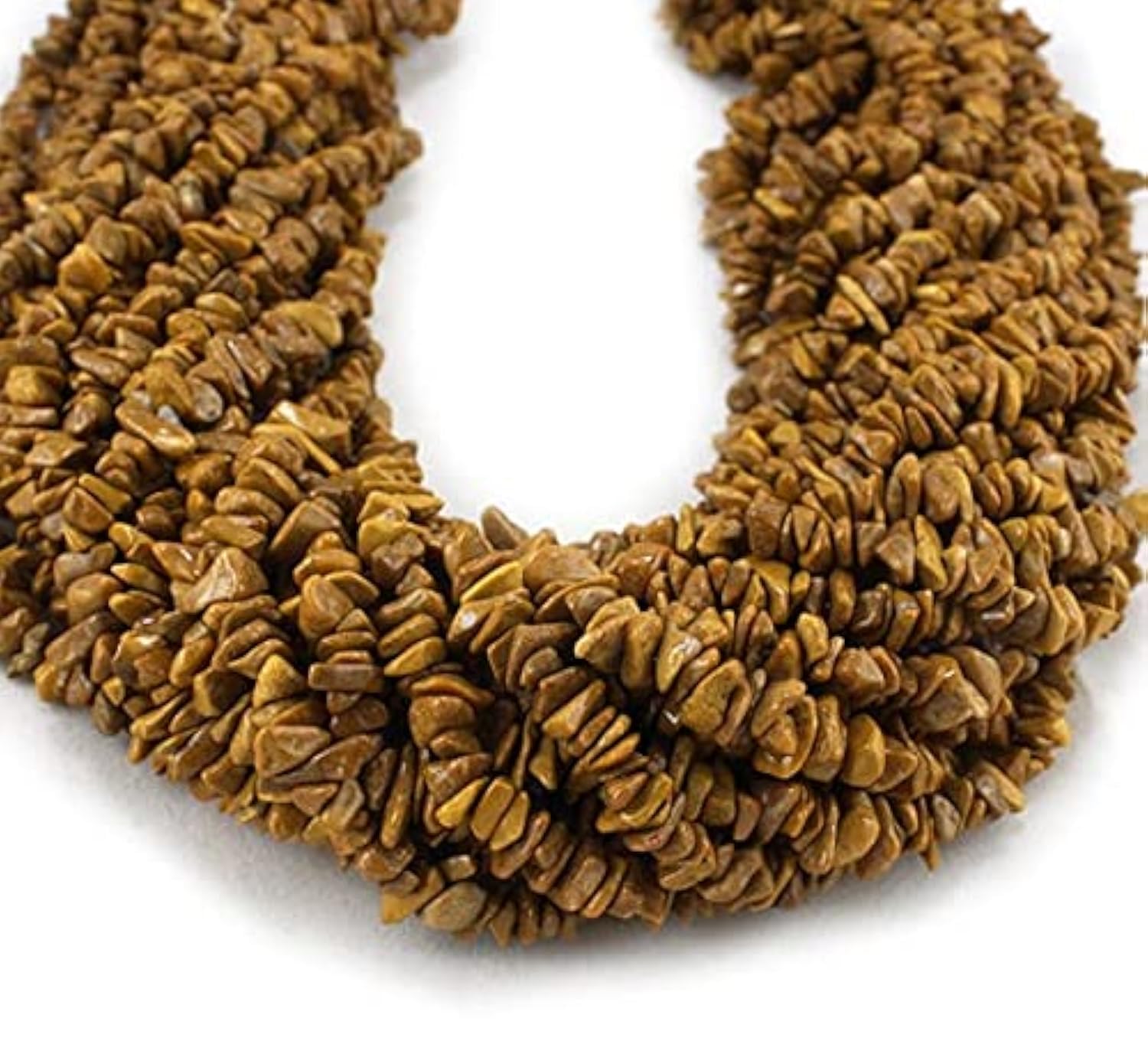 Agate camel puces brutes au style bohème pour vos ateliers bijoux