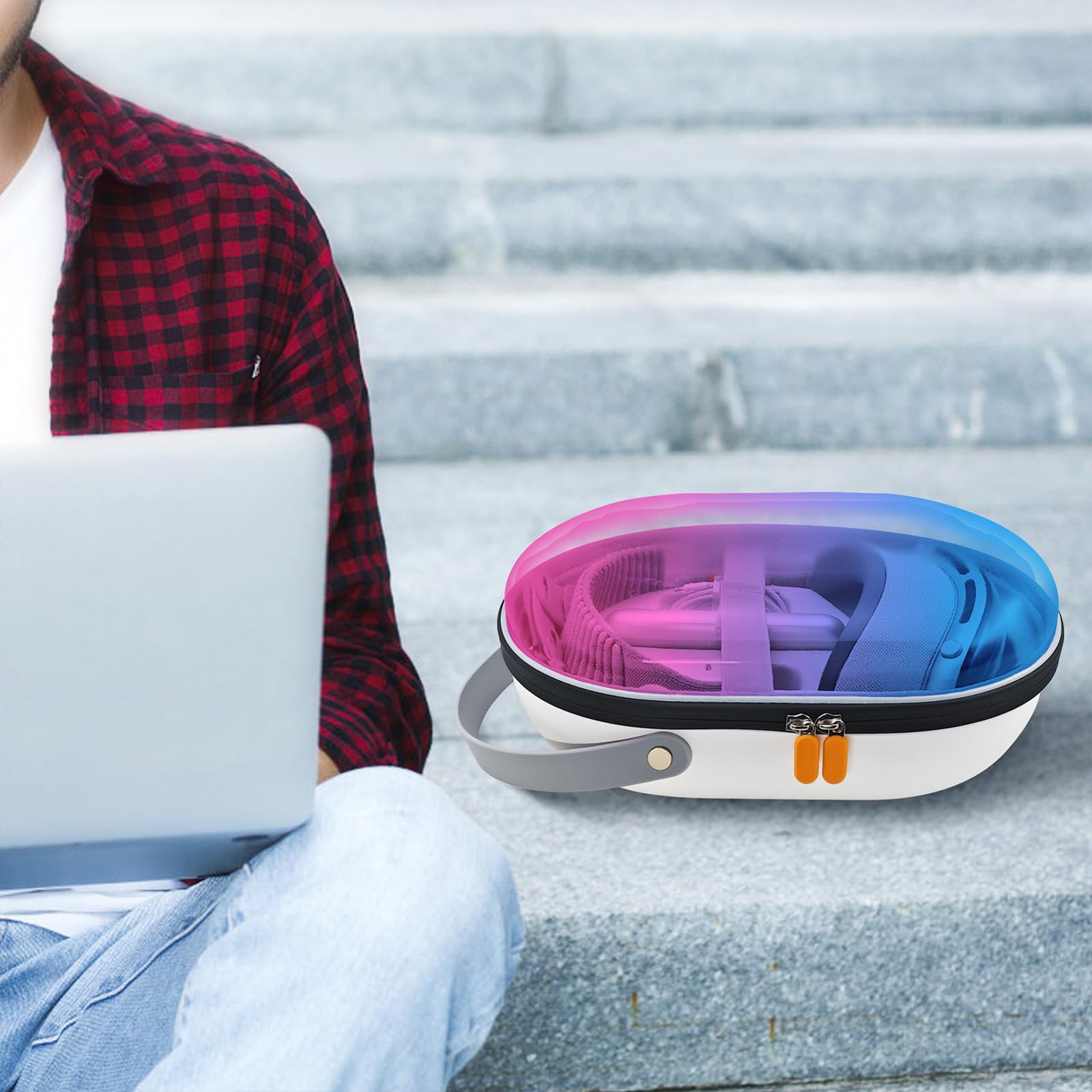 Custodia rigida da viaggio per occhiali e accessori per realtà virtuale