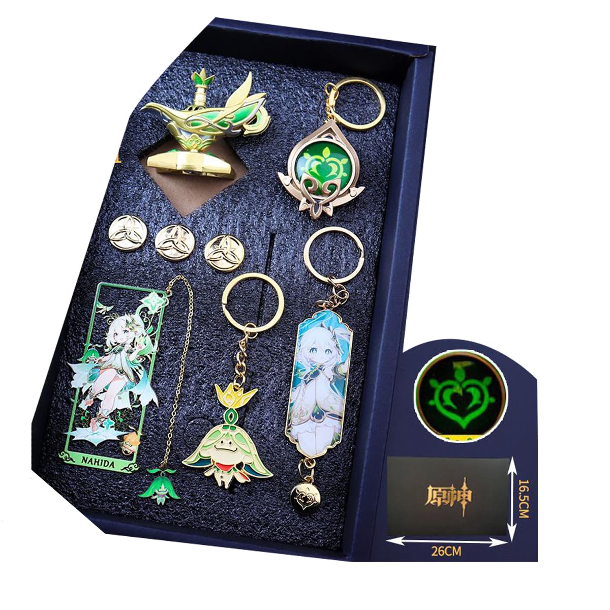 原神 スリーブ9点セット Amazon.co.jp: 神 神の目 のギフトボックスセット長矛 槍 武器