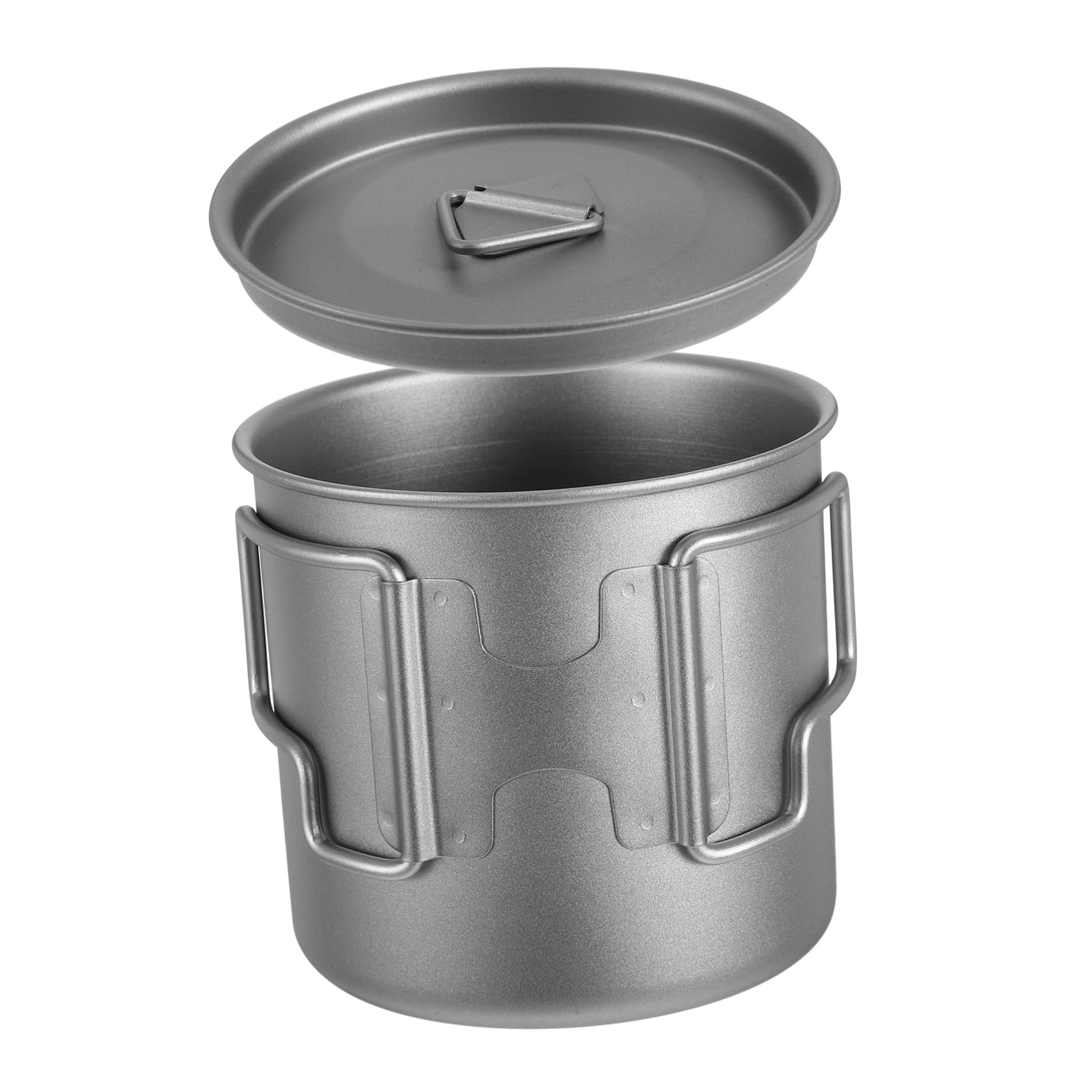 Faltbarer Campingbecher Aus Titan Mit Deckel Wiederverwendbarer Titanbecher Für Outdoor-aktivitäten Wandern Und Reisen