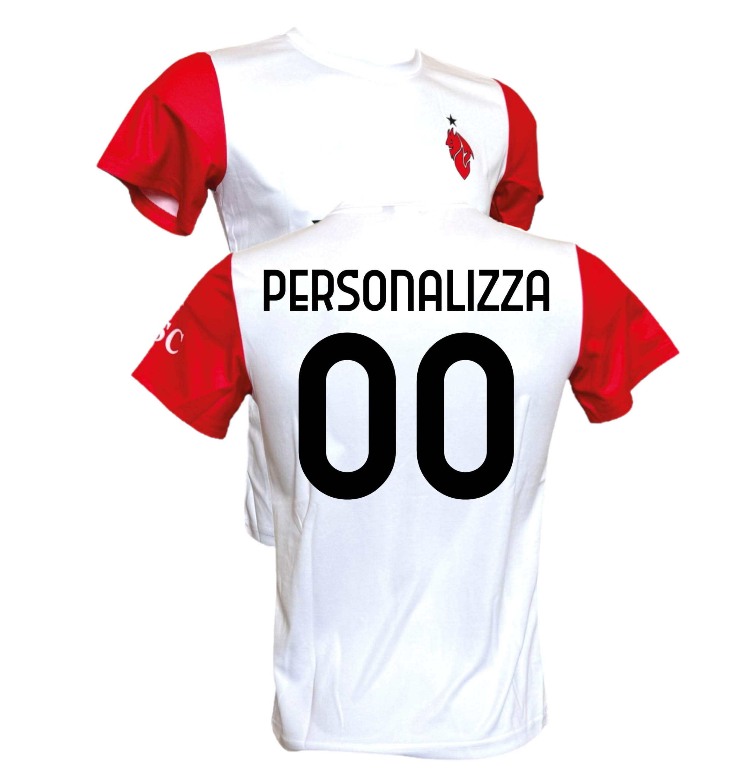 AC Milan Seconda Maglia Bianca Personalizzabile con Il Tuo Nome o Tuo Giocatore Preferito Replica Ufficiale 2025/2026, Adulto e Bambino