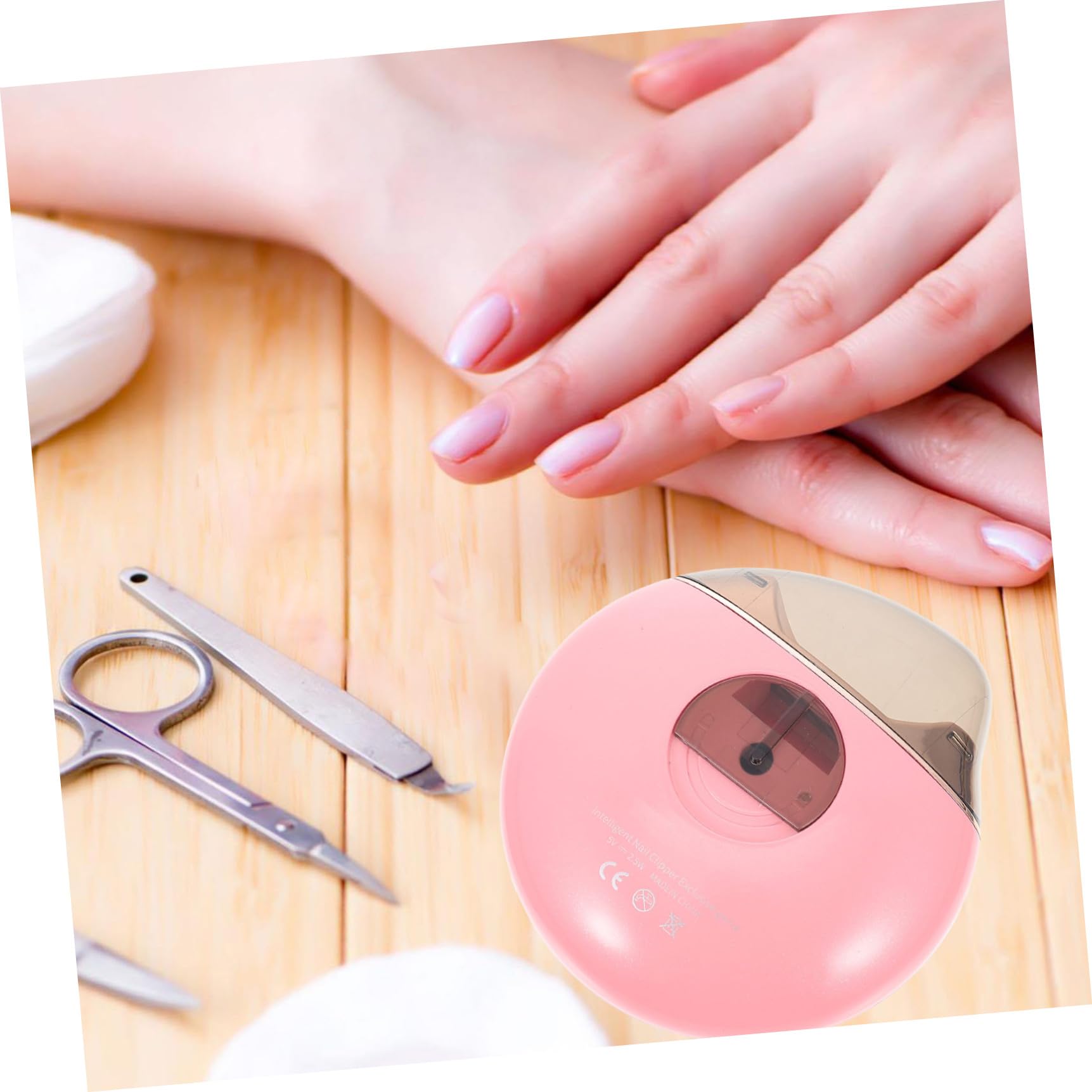 TOYANDONA 1 Set Herramienta de Pedicura Cortauñas Automático con Cepillo y Cabezales de Repuesto para Niños y Adultos