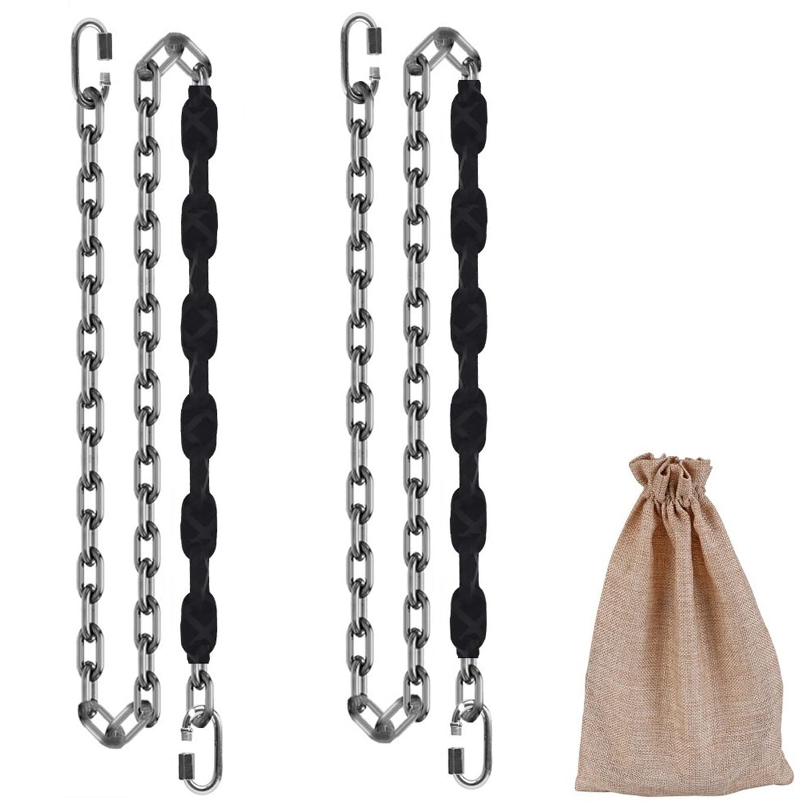 Dakzhou 2 Stainless Steel Chains (84